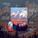 Rumpl Original Puffy Blanket 2.0 - Grand Teton National Park Grand Teton National Park Blanket | Rumpl Original Puffy Blanket