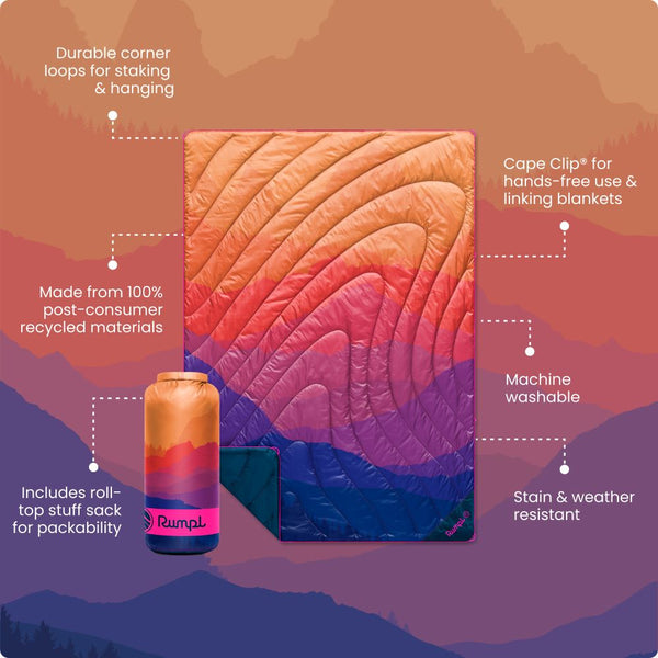 Rumpl Original Puffy Blanket 2.0 - Sierra Sunset Fade Original Puffy Blanket - Sierra Sunset Fade | Rumpl Blankets