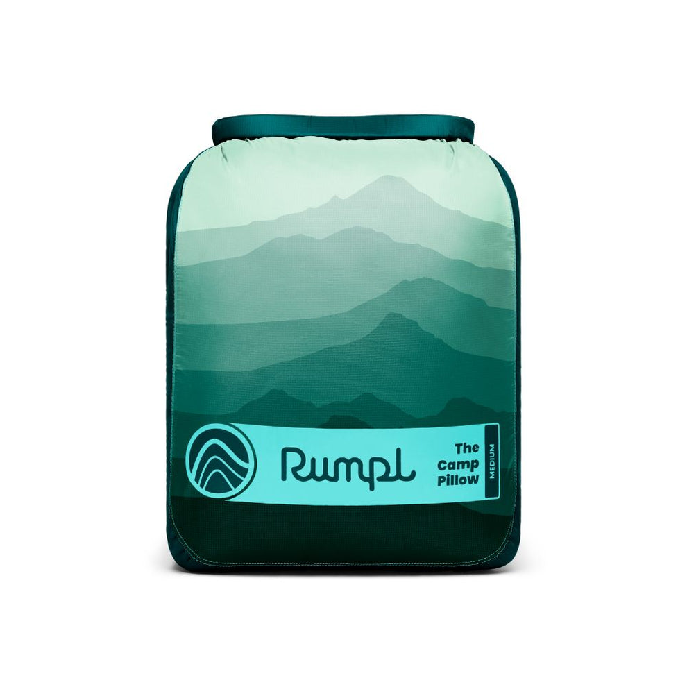 Rumpl The Camp Pillow - Cascade Fade The Adjustable Camp Pillow | Rumpl Blankets & Gear Camp Pillow