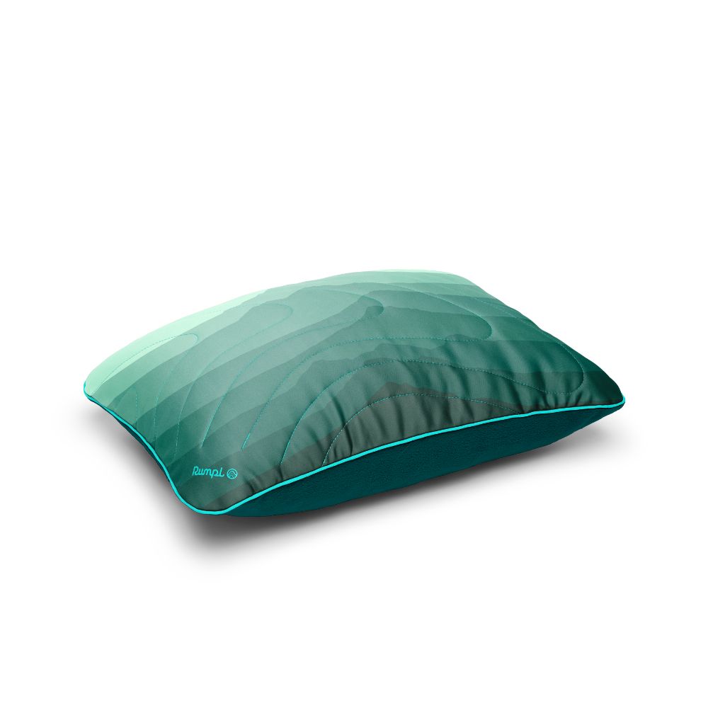 Rumpl The Camp Pillow - Cascade Fade The Adjustable Camp Pillow | Rumpl Blankets & Gear Camp Pillow