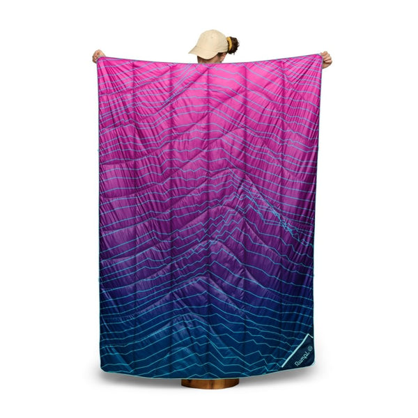 Rumpl Backcountry Puffy Blanket - Moraine Backcountry Puffy Blanket - Moraine | Rumpl Blankets For Everywhere Printed Backcountry Puffy