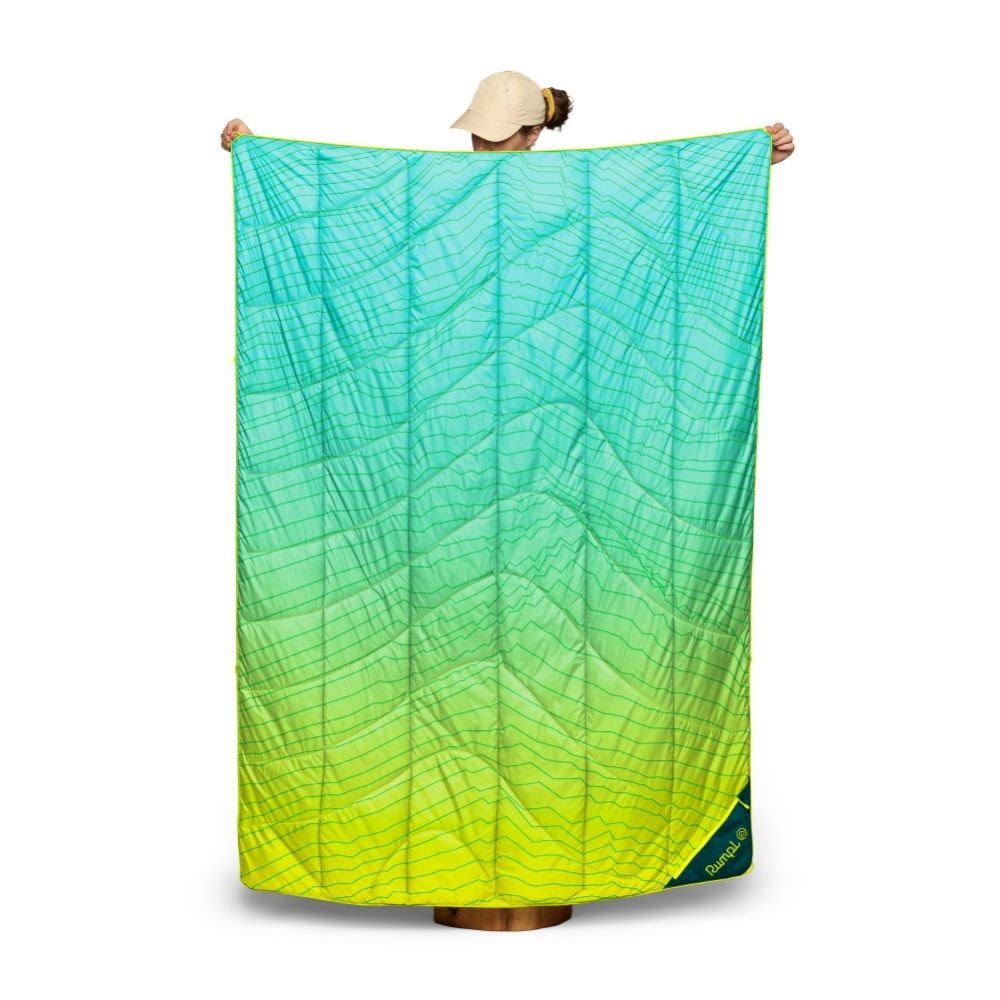 Rumpl Backcountry Puffy Blanket - Ridge Lines Backcountry Puffy Blanket - Ridge Lines | Rumpl Blankets For Everywhere Printed Backcountry Puffy