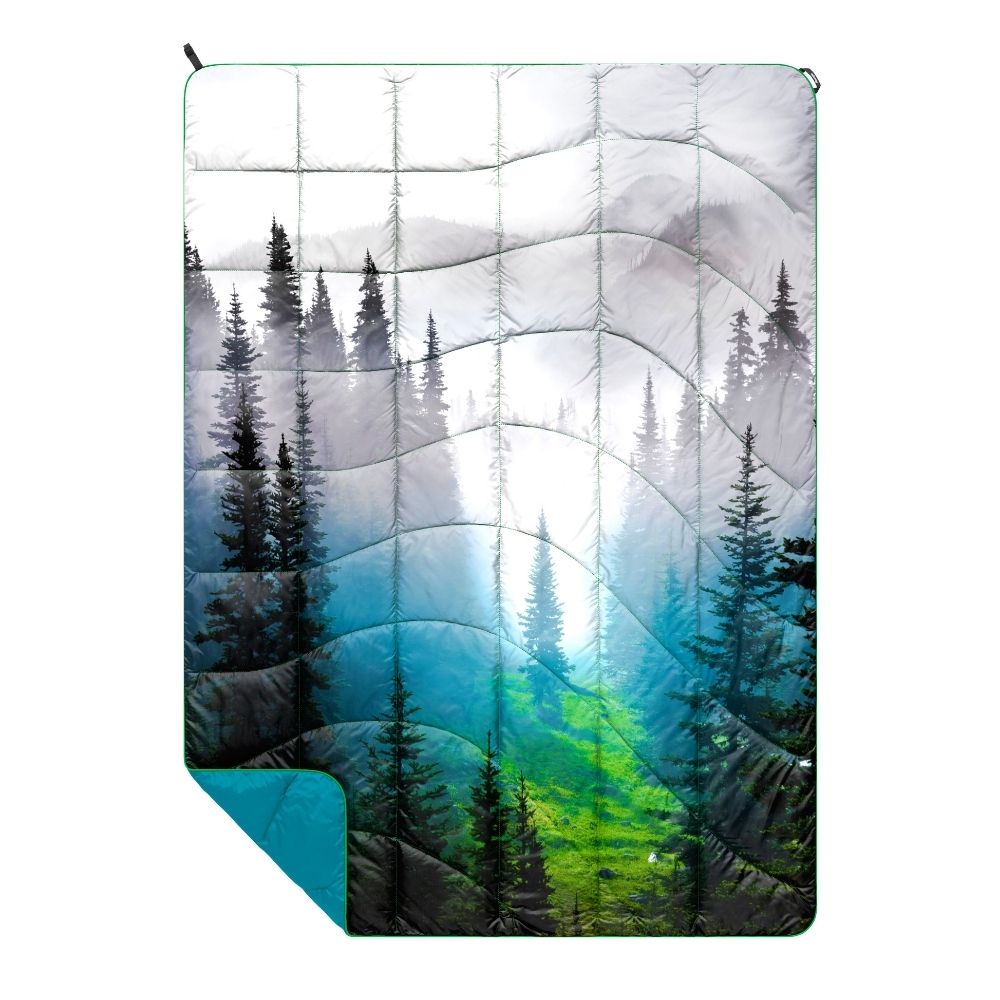 NanoLoft® Travel Blanket - Olympic Fog | Rumpl Blankets for Everywhere