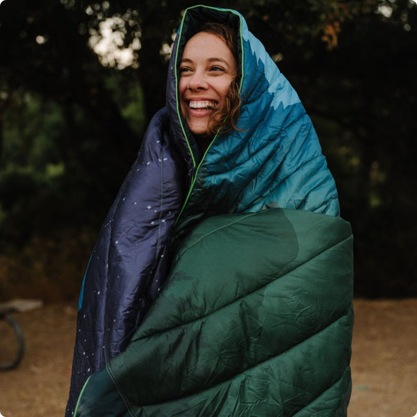 Rumpl Original Puffy Blanket - AllTrails - Night Hikes Original Puffy Blanket - AllTrails - Night Hikes | Rumpl x AllTrails Printed Original