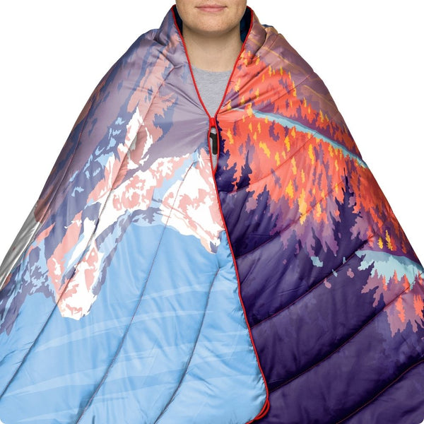 Rumpl Original Puffy Blanket - Grand Teton National Park Grand Teton National Park Blanket | Rumpl Original Puffy Blanket Printed Original