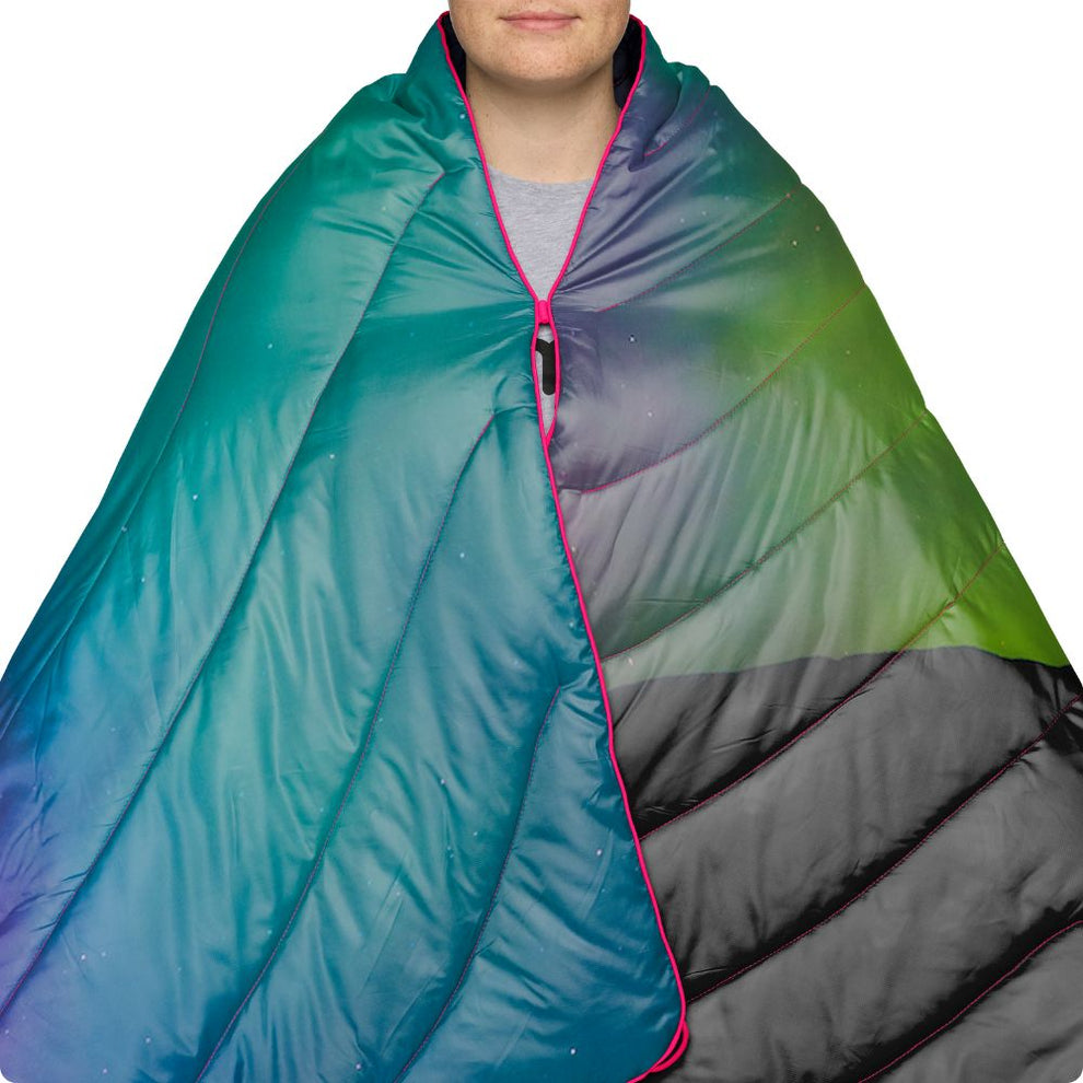 Rumpl Original Puffy Blanket  - Northern Lights Original Puffy Blanket  - Northern Lights  | Rumpl Blankets For Everywhere Printed Original