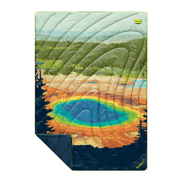 Rumpl Original Puffy Blanket - Yellowstone National Park Yellowstone National Park Blanket | Rumpl Blankets For Everywhere Printed Original