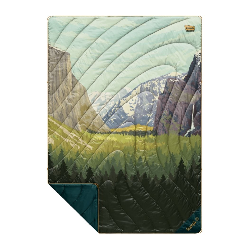 Rumpl Original Puffy Blanket - Yosemite National Park Yosemite National Park Blanket | Rumpl Blankets For Everywhere Printed Original