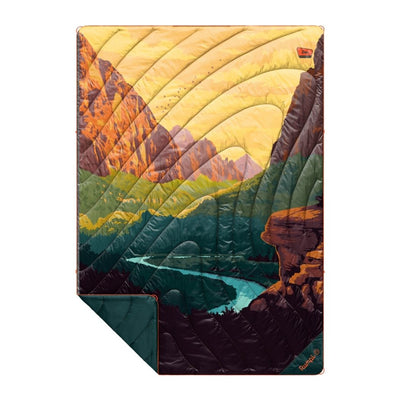 Rumpl Original Puffy Blanket - Zion National Park Zion National Park Blanket | Rumpl Outdoor Blankets Printed Original