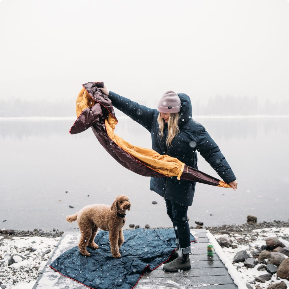 Rumpl Backcountry Puffy Blanket - Redwood Backcountry Puffy Blanket - Redwood | Rumpl Blankets For Everywhere Solid Backcountry Puffy